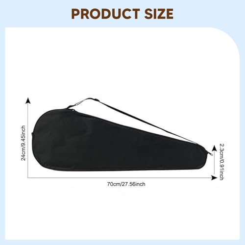 Funda para raqueta de bádminton con estuche de transporte y protección 3
