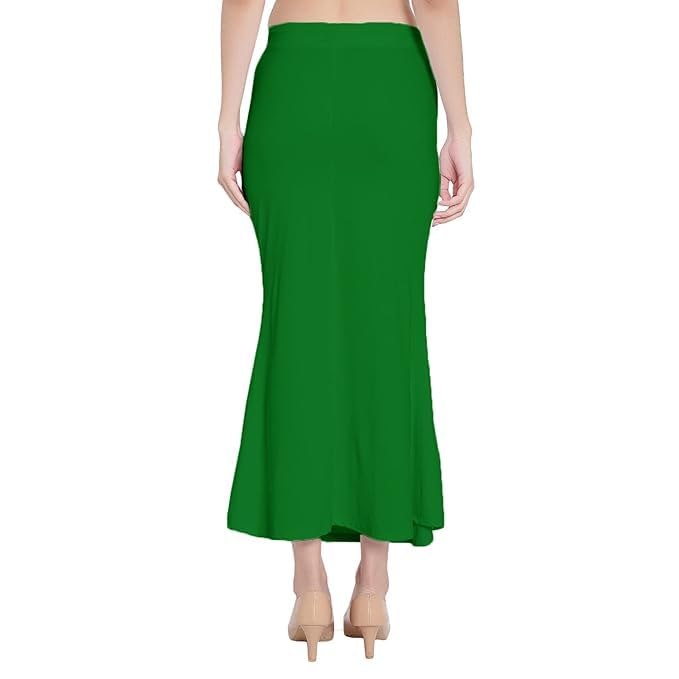 Image of Saree Shapewear Petticoat for Women Cotton Blended Lycra Shaper Petticoat with Elastic & Lace (Drawstring) Long Under Skirt Fishcut Wrinkle Free Shapewear