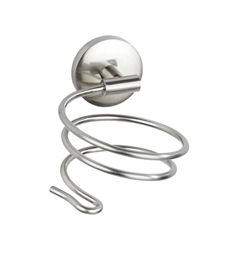 WENKO Porta asciugacapelli Cuba Matt - Portaphon, Pressogetto di zinco, 10 x 8 x 14 cm, Opaco