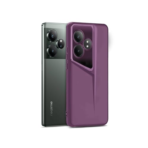 Image of Amazon Brand - Solimo Ultra-Thin Blade Runner Series Matte Finished Camera Protection Soft Back Cover for Realme GT 6 | Realme GT 6T 5G - Purple