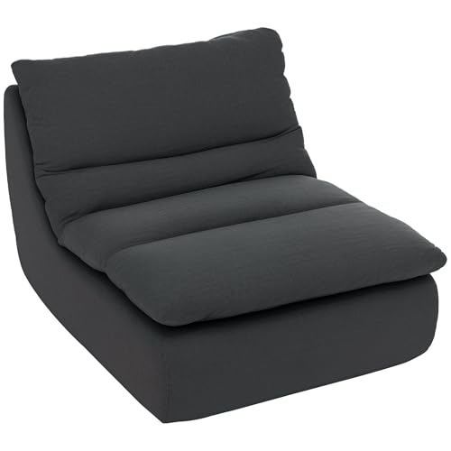 HOMCOM Bodenstuhl mit einteiligem ultrahochdichtem Schaumstoff, Bodensessel Lazy Sofa mit Samtoptik Meditationsstuhl Relaxsessel für Zuhause, Büro, Grau HOMCOM Bodenstuhl mit einteiligem ultrahochdichtem Schaumstoff, Bodensessel Lazy Sofa mit Samtoptik Meditationsstuhl Relaxsessel für Zuhause, Büro, Grau