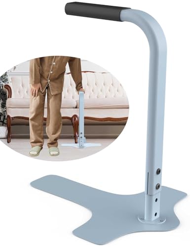 yeezoo Couch Stand Assist, Chair Couch Lift Assist for Elderly sit to Stand, 25.6"/27.6"/29.6"/31.6" Four Heights Adjustable(Light Grey, Max 300LBs Capacity)