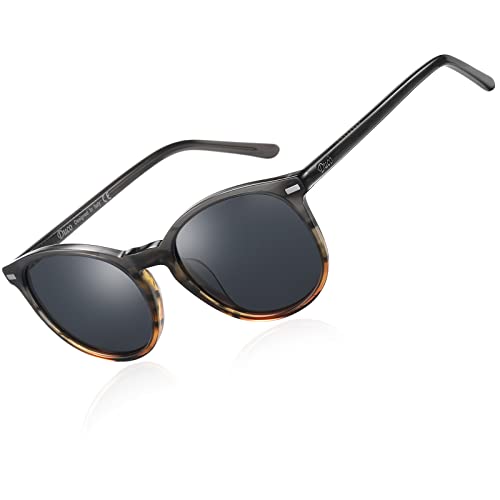 Duco Retro Round Uv400 Polarized Sunglasses For Women Men Vintage Shades Classic Acetate Trendy Fashion Sunglass Dc1230 #TOP13