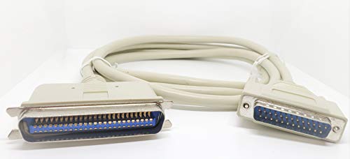 Pc Accessories - Connectors Pro 6 Feet DB25 to CN50 M/M D-Sub 25 Pins Male to Centronics 50 Male C50 RS232, Sun, SCSI Cable, Serial to CEN50 6-FT Molded