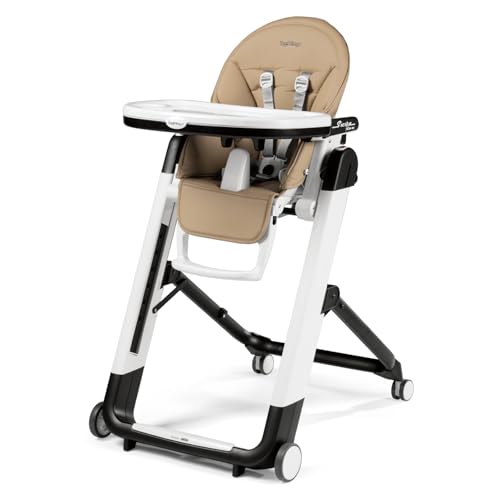Peg Perego Siesta Follow Me Seggiolone Pappa Neonati Pratico, Reclinabile, Funzione Sdraietta, 4...