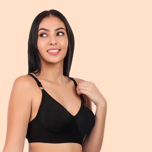 Image of Clothonics Womens Non-Padded Non-Wired Seamless Double Layered T-Shirt Bra