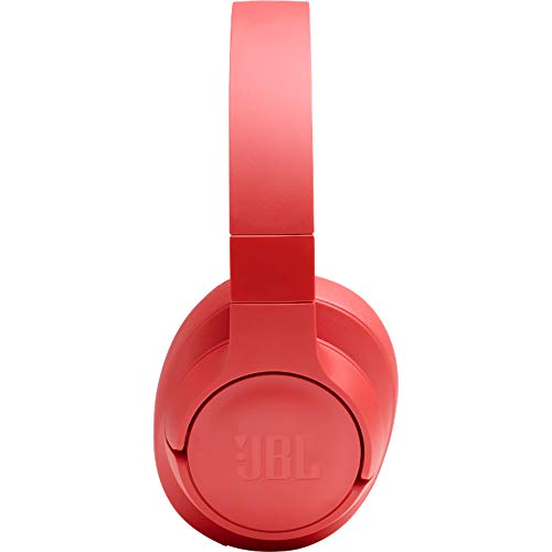 Image of JBL Tune 700BT by Harman, 27-Hours Playtime with Quick Charging, Wireless Over Ear Headphones with Mic, Dual Pairing, AUX & Voice Assistant Support for Mobile Phones (Coral)