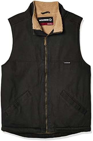 Wolverine Men's Upland Sherpa Lined Vest, Black, X-Large