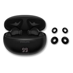 Philips TAT2520BK Cuffie Bluetooth True Wireless In-Ear con canc. del rumore - Gommini piccoli, Suono naturale, Bassi dinamici, Alloggiamento tascabile per ricarica - Chiamate chiare – Nero
