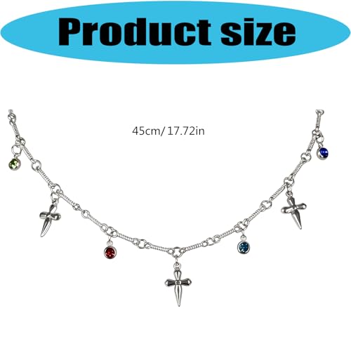 Collier croix gothique en acier titane durable et raffiné - 3