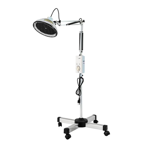 Infrared Heat Lamp Tdp Far Infrared Mineral Heat Lamp Adjustable Height 250 Watt Heat Lamp with Timing Function Rotatable Therapy Heating Light Pain Relief Device for Body Face Joint Recovery