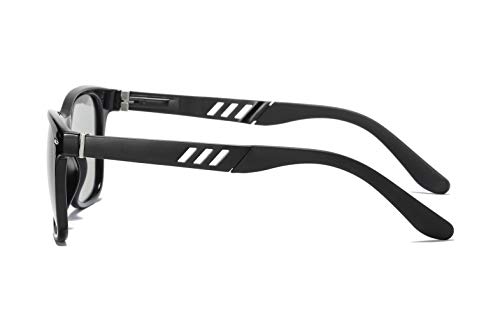 FEISEDY Vintage Polarized Photochromic Sunglasses Men Women 100% UV Protection Outdoor Square Sunglasses B10012