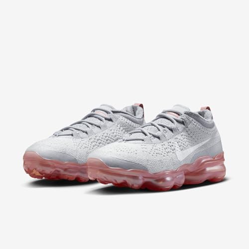 Nike Air Vapormax 2023 Flyknit Women's Shoes (DV6840-006, Photon Dust/Wolf Grey/Red Stardust/White) Size 9