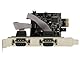 KALEA-INFORMATIQUE PCI Express PCIe Serial RS232 Controller-Karte mit 2 Ports und Oxford OXPCIe952 Chipsatz. Low und HIGH Profile Winkelstücke.