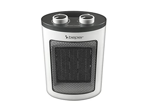 BEPER RI.080 Electric Fan Heater, 1500 W, Anti-Heat Protection, Ceramic Elements, White, White and Black - Image 3