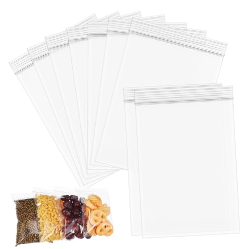 BUTIFULSIC 400 Pcs Bag Clear Jewelry Bags Cellophane Treat Bags Clear Shipping Bags Grip Seal Bags Small Cello Cookie Bags Press Sealing Bags Clear Treat Bags Self Seal Bags White or