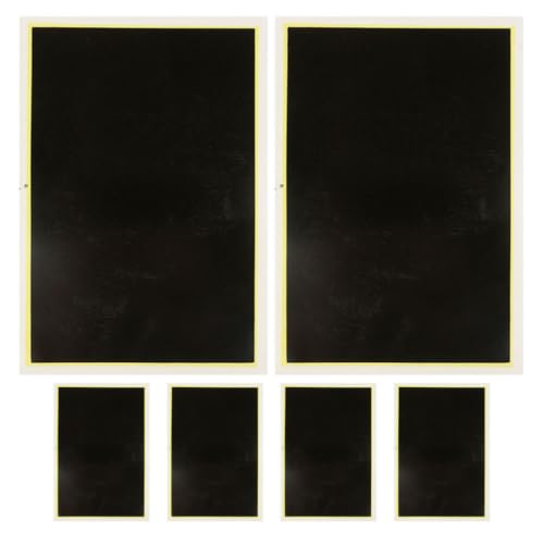 Papeles de grabado negro Zerodeko de 6 piezas para marcado fino en joyería