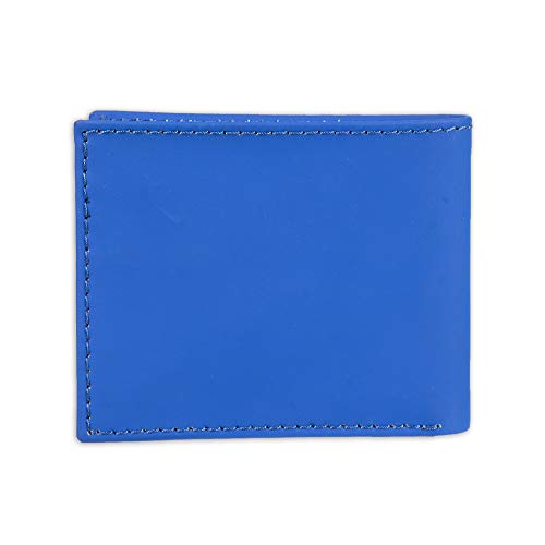 Guess Men's Leather Slim Bifold Wallet, Blue Sereno, One Size #TOP2
