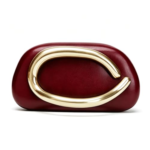 Image of Acrylic Clutch Purse for Women Classic Round Acrylic Evening Handbag Vintage Metal Handlebars Bag for Wedding Party Prom