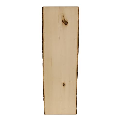 Walnut Hollow Rustic Basswood Plank with Live Edge, 11-14' Wide x 36' (Pack of 1) - for Wood Burning, Home Décor, and Rustic Weddings