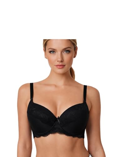 Image of Viola's Secret 6 Pack of Color Print T-Shirt Bras B Cup C Cup and D Cup