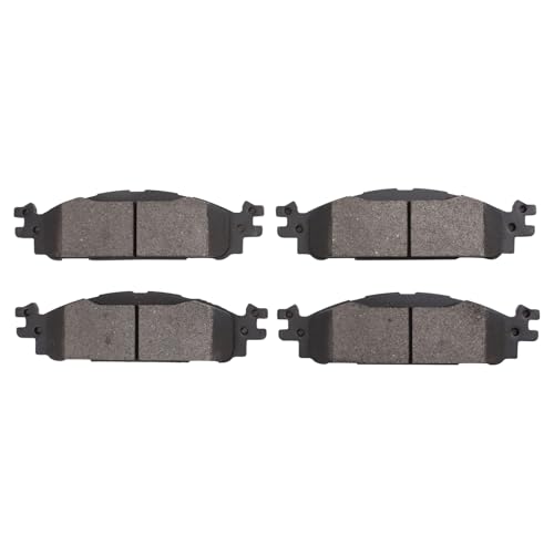 TRQ Front Semi Metallic Brake Pad Set Compatible with 09-12 Ford Flex 13-19 Flex with Standard Duty Brakes 10-19 Taurus SE 11-12 Explorer 13-14 Explorer with Standard Duty Brakes by TRQ - Image 4
