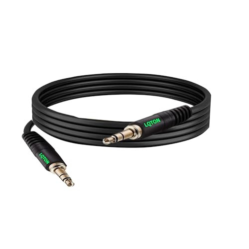 Image of Premium 3.5mm stereo AUX jack male to 3.5 mm stereo jack male Aux Cable - Cable for Car, Headphones, and Devices - Tangle-Free Cord with Universal Compatibility (1.5 M)