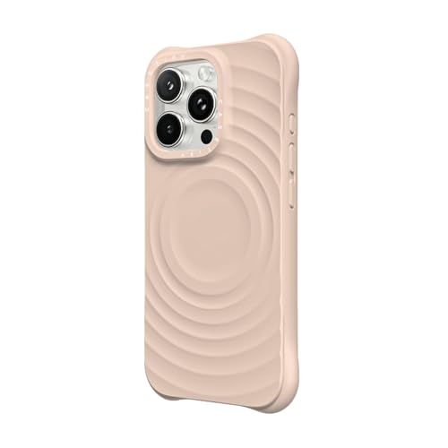 Coque Ripple CASETiFY iPhone 16 Pro Avoine silicone compatible MagSafe antichute - 2