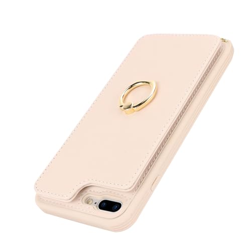 Lipvina for iPhone 7 Plus/8 Plus Case with Strap & Wallet-Beige by Lipvina - Used condition - Image 8