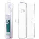 Yeeco Toothbrush Case 2 Packs, Transparent Toothbrush Travel Case, Plastic Toothbrush Holder Travel Size, 7.87 x 1.85 x 1.18 inches Portable for...