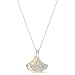 Produktbild Swarovski Stunning Ginko Anhänger, Damenhalskette im Metallmix mit Ginkgo-Blatt Anhänger und Funkelnden Swarovski Kristallen