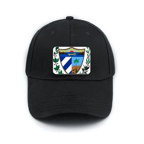 Casquette de baseball Cuba noire le cadeau idéal réglable pour passionnés et collectionneurs