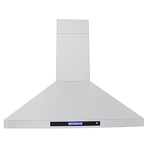 Proline Wall-Mounted Stainless Steel Professional Kitchen Range Hood, 900 Cfm With Led Control Panel, Led Lights, 36" #TOP1