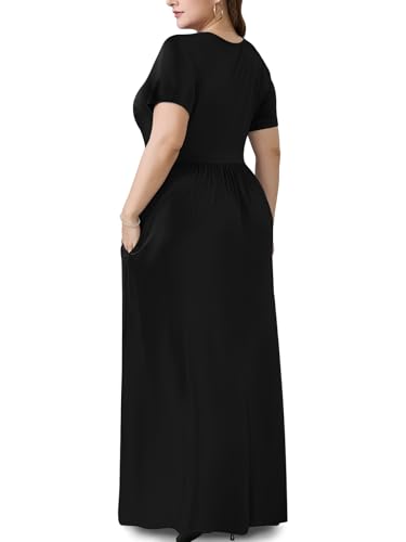 Image of PEVRL Plus Size Summer Maxi Dress for Curvy Women with Pockets 1X-5X