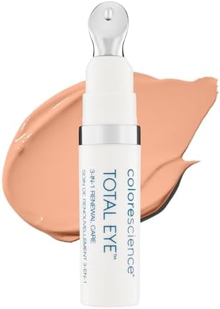 Colorescience Total Eye 3-in-1 Anti-Aging Renewal Therapy for Wrinkles & Dark Circles, SPF 35