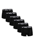 HIKARO Hik0022am Boxershorts, Schwarz, L, 6er-Pack
