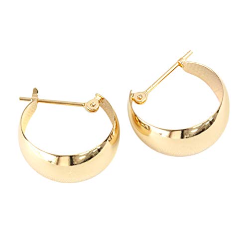 ジュエリーエクセレンテ　フープピアス K18 7mm×13mm ムーンピアス Amazon | 【ジュエリーエクセレンテ】K18 フープピアス 5mm×10mm