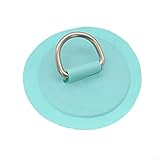 D-Ring aus Edelstahl mit PVC-Befestigungspad für Gummiboote, Angelboote und Paddelbretter, die in Küsten- und Süßwasserumgebungen verwendet werden (mintgrün)