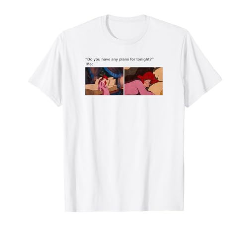 T-shirt Ariel Disney Night Plans : haut sirène col rond pour femme