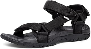 atika CLSX Men's Outdoor Hiking Sandals, Open Toe Arch Support Strap Water Sandals, Lightweight Athletic Trail Sport Sandals, Maya 2 Black, 11
