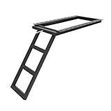 Escalera extensible para camiones, 39 x 75,4 x 73 cm, 3 niveles, soporta hasta 200 kg, para camiones, semirremolques, remolques
