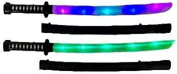 LIGHT UP SWORD 27'' Light up Lightsaber with Clanging Sounds and Cover - Solid Flashing Color Sword, Party Favor Toy, Kids, Sable de Luz Star Wars - Led Lightsaber, Laser Sword, Costume Accessories