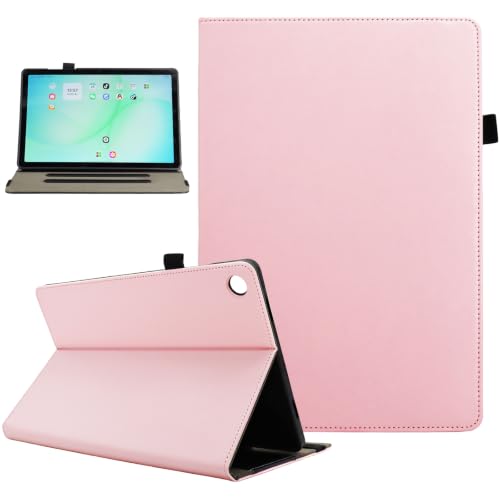Coque Galaxy Tab A9 Plus avec mise en veille auto et support rose