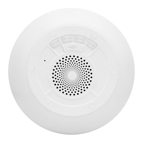 Xnuiasqe Altavoz de Ducha Bluetooth IPX7, Resistente Al Agua, Flotante para Piscina, con Micrófono, 1200 MAh, Luz RGB, Estéreo para Baño.