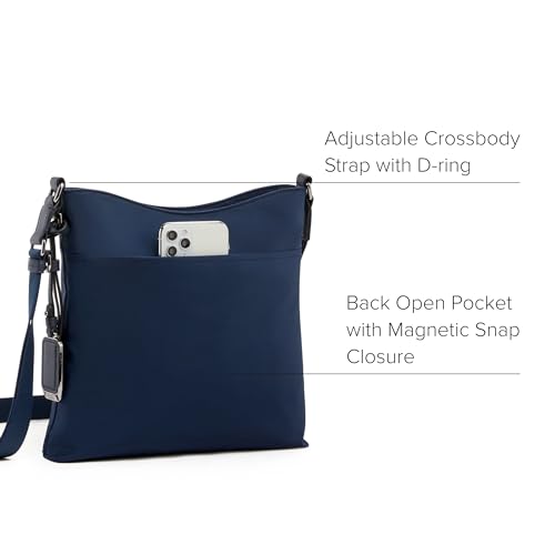 Image of TUMI - Voyageur Tyler Crossbody - Nylon Crossbody Bag - Business, Travel Bag - Stain, Water-Resistant - Stylish Purse - Indigo /Gunmetal