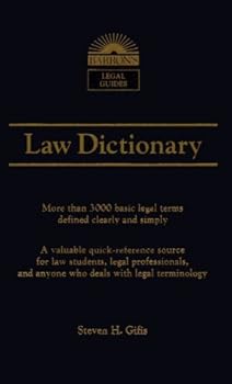 Vinyl Bound Law Dictionary (Barron's Law Dictionary) by Steven Gifis (1996-05-01) Book