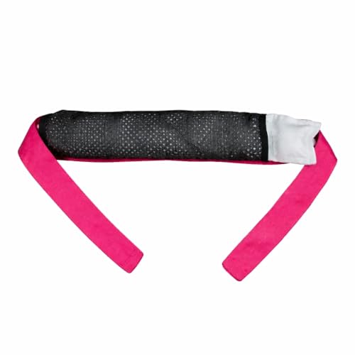 Image of ICE WRAPTOR Cooling Bandana Neck Wrap with 6 Reusable Ice Packs Pink - Adjustable Cold Therapy Wrap for Neck, Head & Joint Pain Relief - Portable Cooling Wrap with 6 Cryosheet Inserts