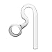 JARDLI Lily Glass Spiral Outflow Pipe for Plants Aquarium (17mm for 16/22mm (5/8'') Hose)