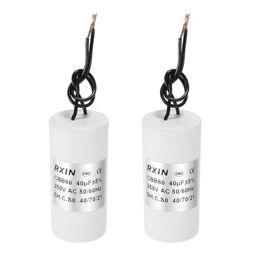 Condensateur CBB60 40uF stabilisateur de compresseur et climatiseur avec fils de plomb