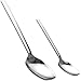 Silverware Adaptive Spoons for Parkinson's - Utensils for Elderly, Disabled, Adults, Parkinson's Patients, Handicapped, Non-Weighted Flat Edge Spoon by Senior ICare